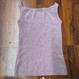 Vintage Wool Knit Tank Lilac Size XS